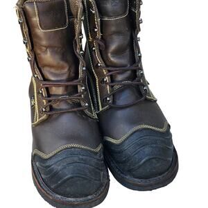 Iron Age Men's Safety Toe 10" Heat Resistant Work Boot Size 15 M Iron Age